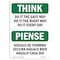 Signmission OSHA THINK Sign, Do It The Safe Way Bilingual, 14in X 10in Decal, 10" W, 14" L, Landscape OS-TS-D-1014-L-11822 - alternate 1